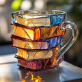 Caneca Artesanal 3D Felicidade para Amantes da Leitura