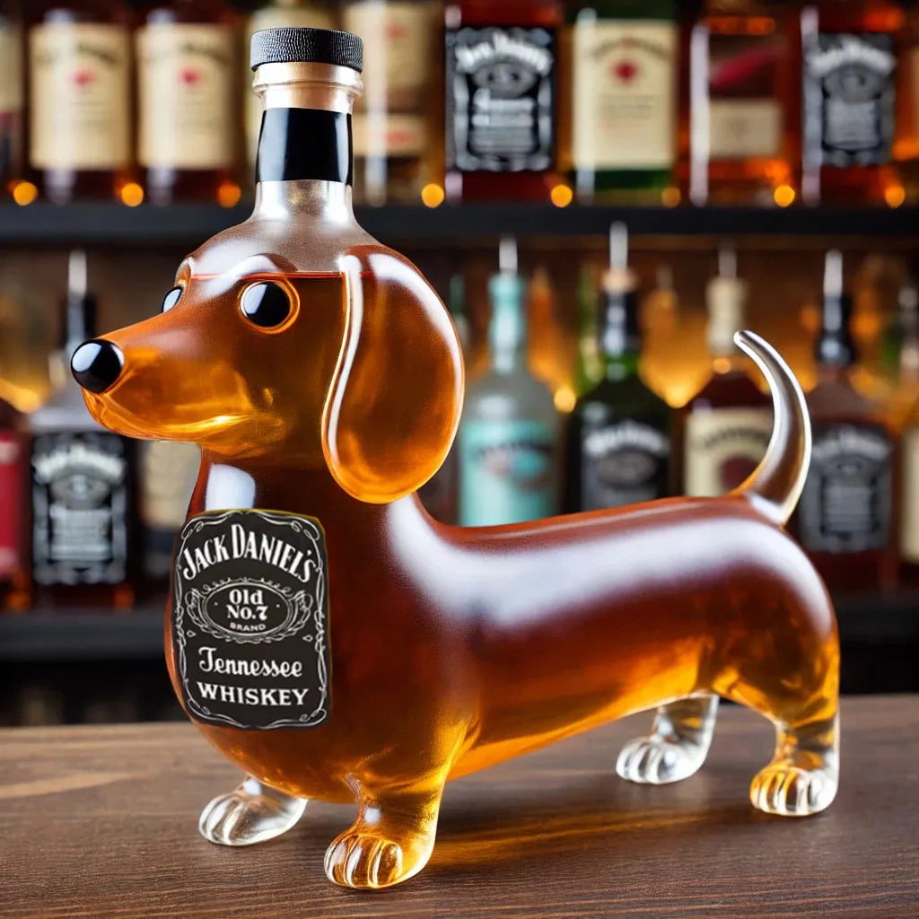 Decantador de Whisky em Forma de Teckel