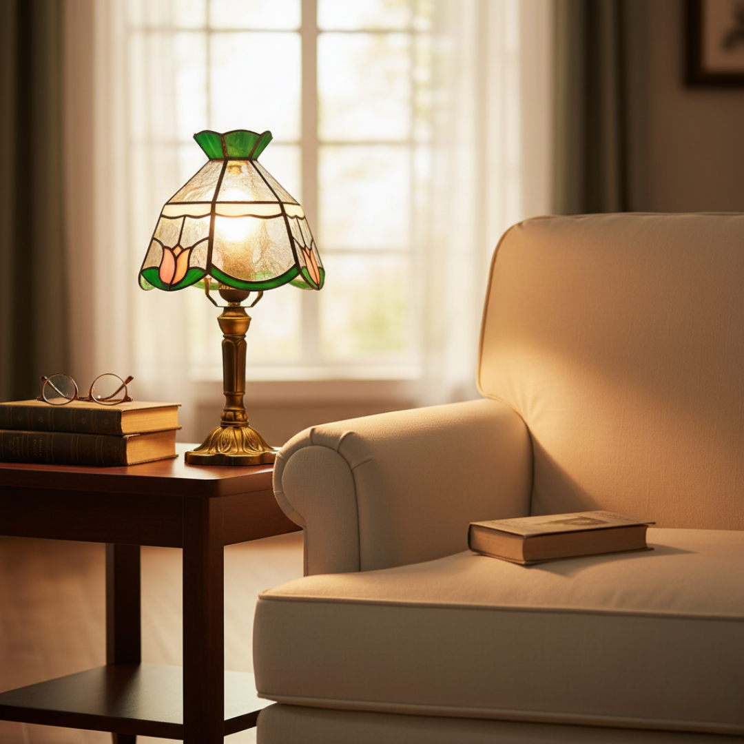 TULISSE | CANDEEIRO DE VITRAL TIFFANY ARTESANAL