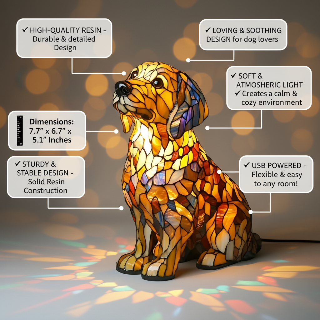 Figura Lily o Golden Retriever Espiritual