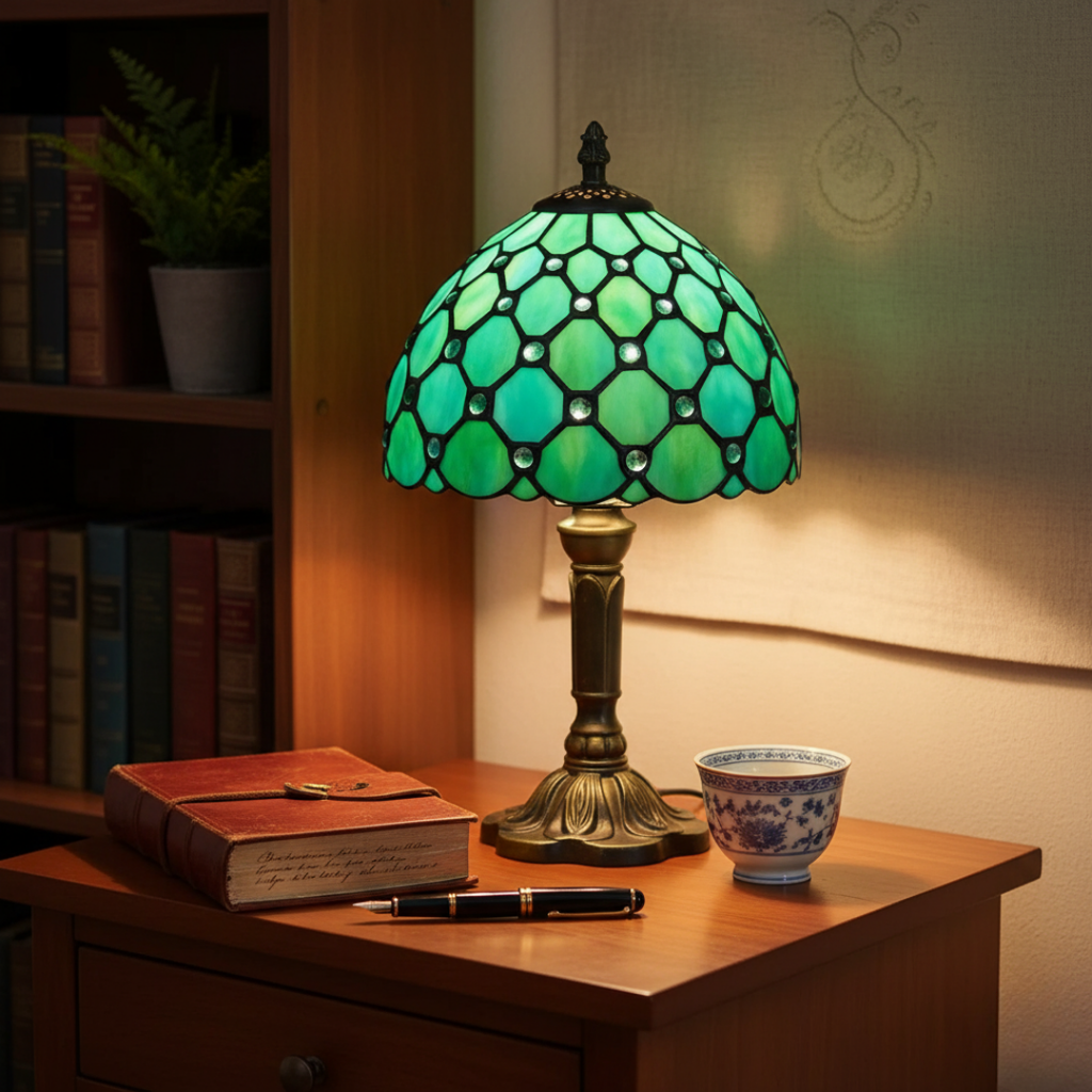 GLASORA | CANDEEIRO DE VITRAL TIFFANY CLÁSSICO