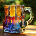 Caneca Artesanal com Design de Guitarra 3D