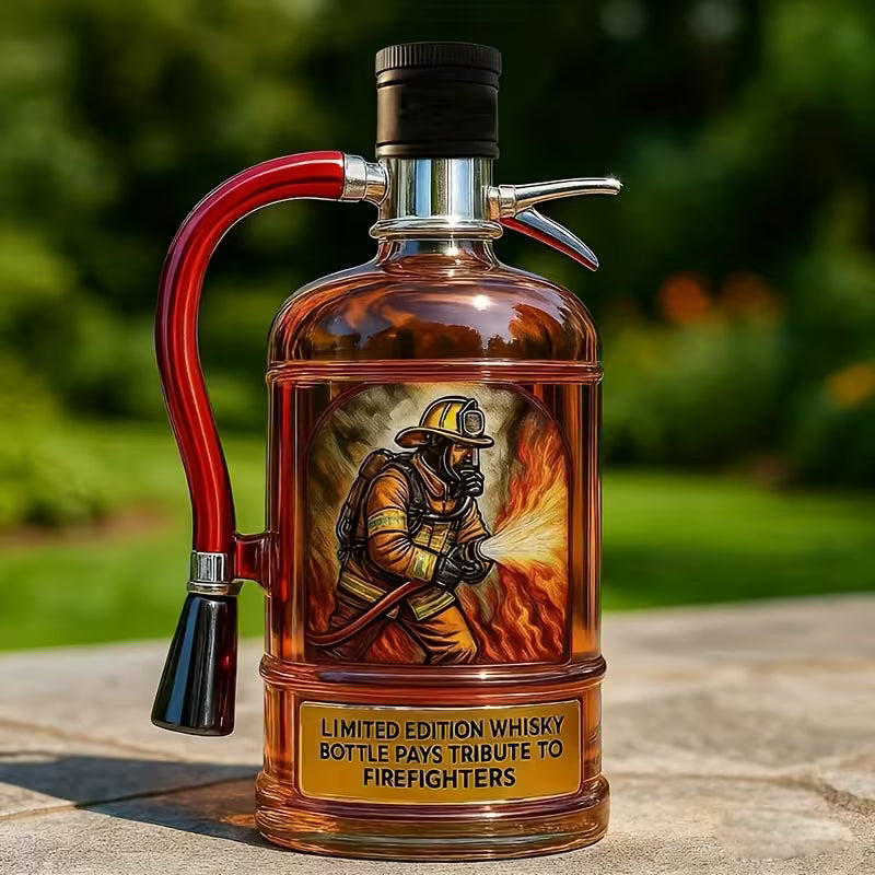 Garrafa de Whisky em Forma de Extintor