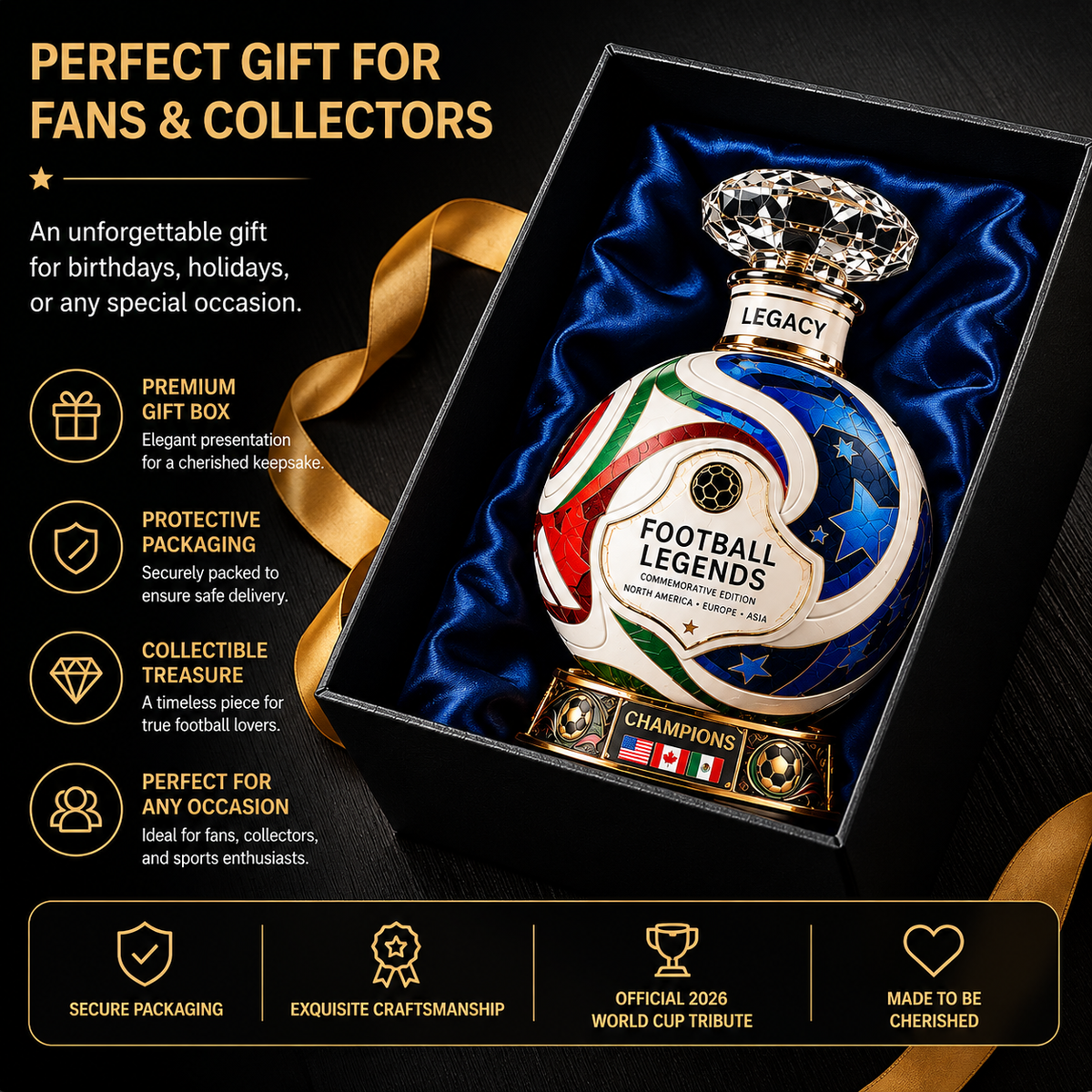 Own the Glory: Decantador em Forma de Bola de Jogo 2026 – Edição Heritage