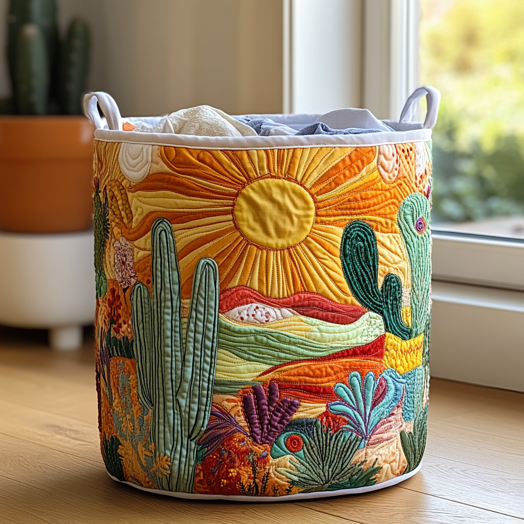 Cesto de Roupa Acolchoado – Luz do Sol