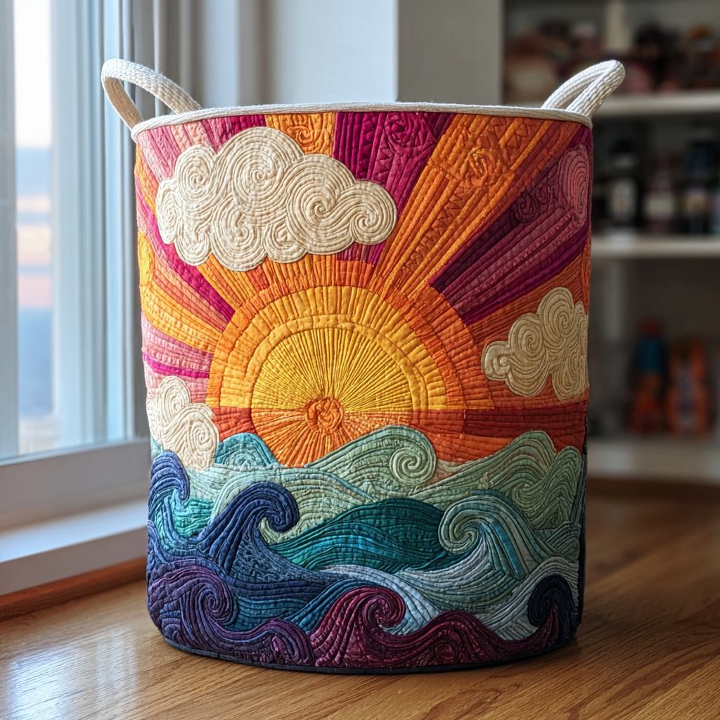 Cesto de Roupa Acolchoado – Luz do Sol