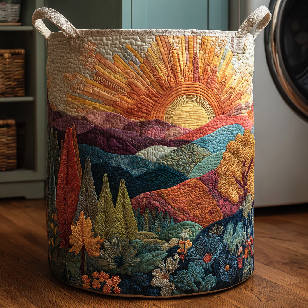 Cesto de Roupa Acolchoado – Sol da Montanha