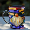 Caneca Artesanal 3D de Anão para Amantes de Livros