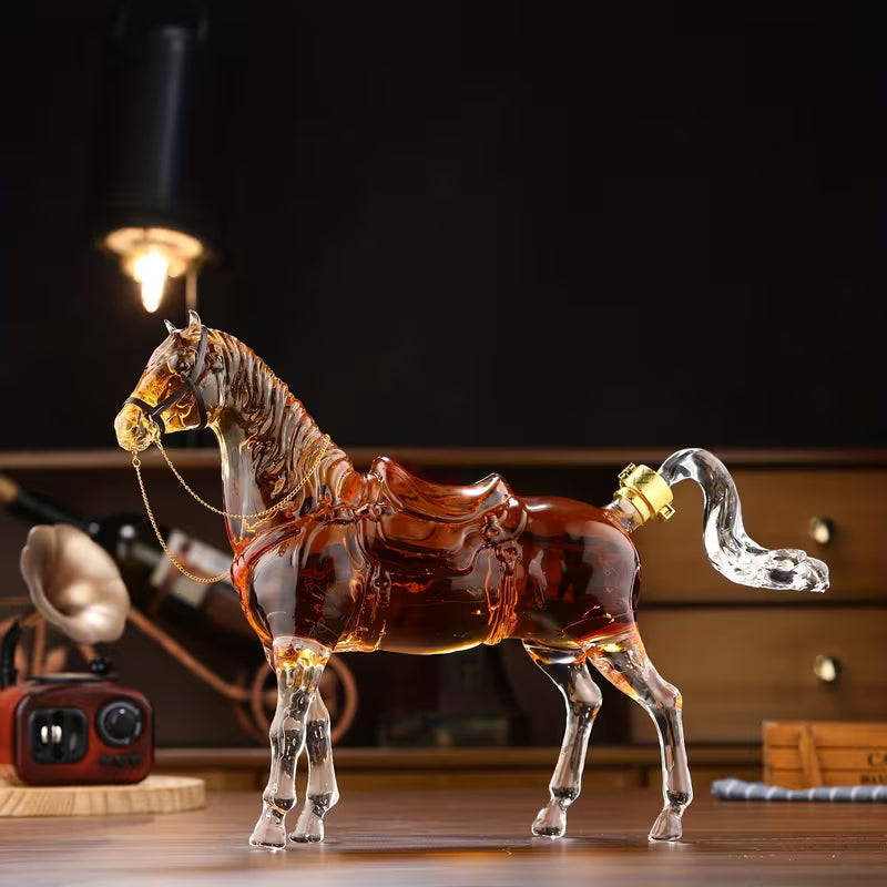 Garrafa de Whisky em Forma de Cavalo