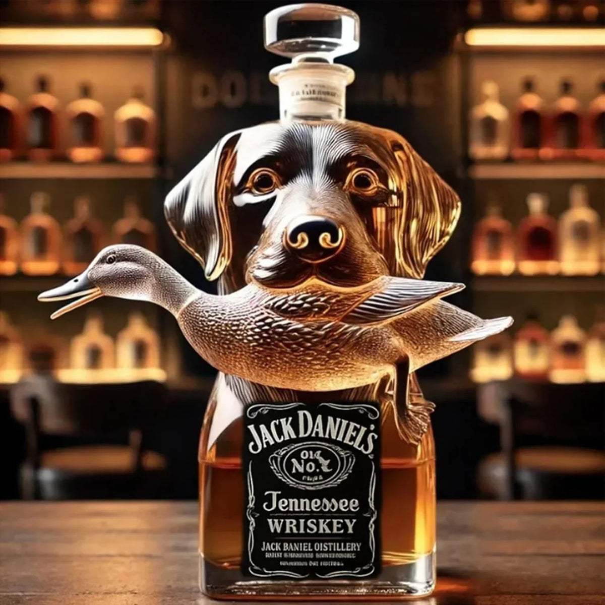 Garrafa de Whisky Pato selvagem